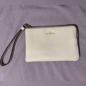 Coach Corner Zip Wristlet